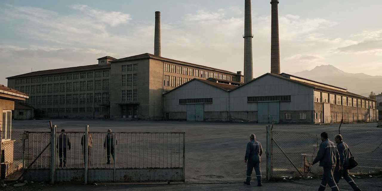 73 yıllık tekstil fabrikası kapandı
